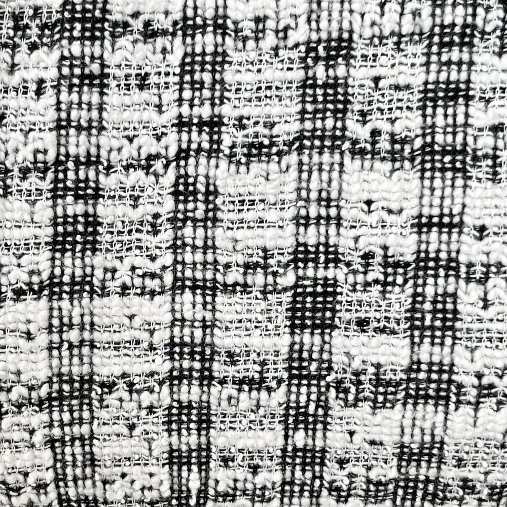 W5 Womens Blouse Top Medium Anthropologie Tweed Knit Short Sleeve Retro Preppy - Image 5