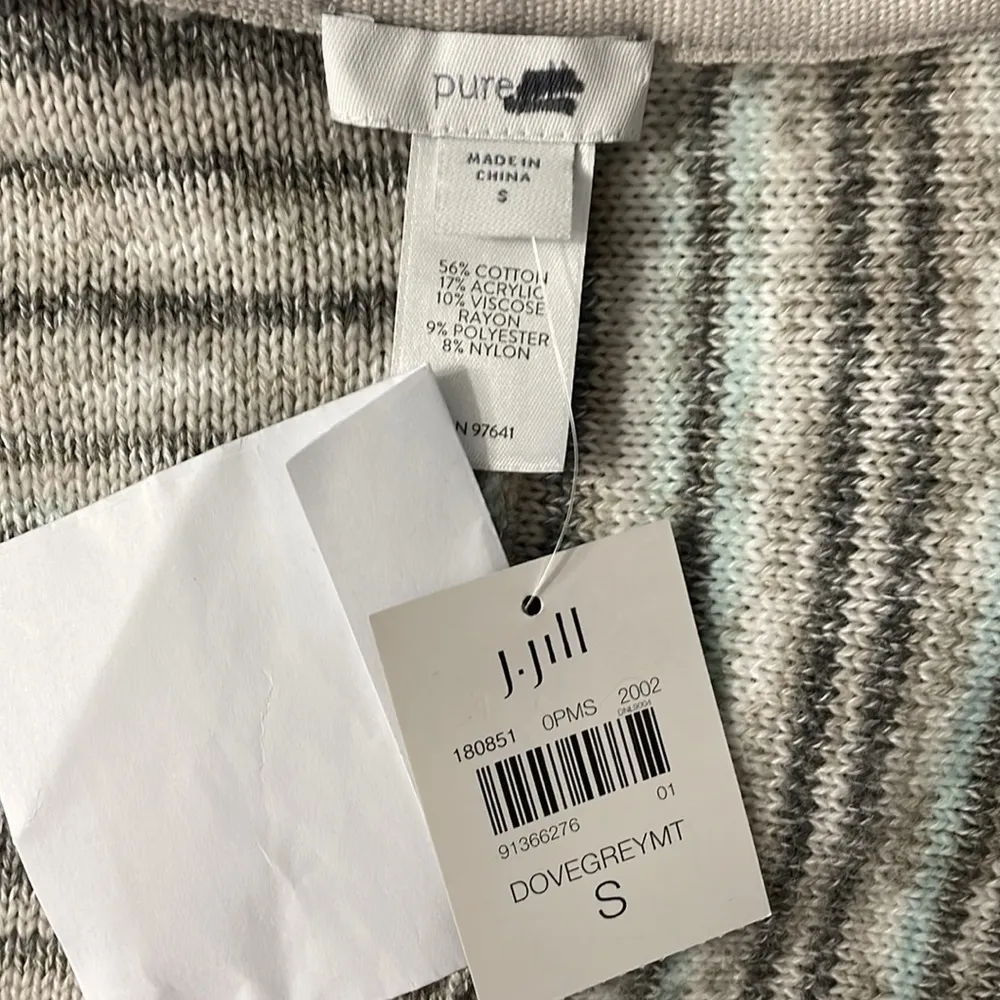 J.Jill Dovegrey Three Button Sweater - Image 5