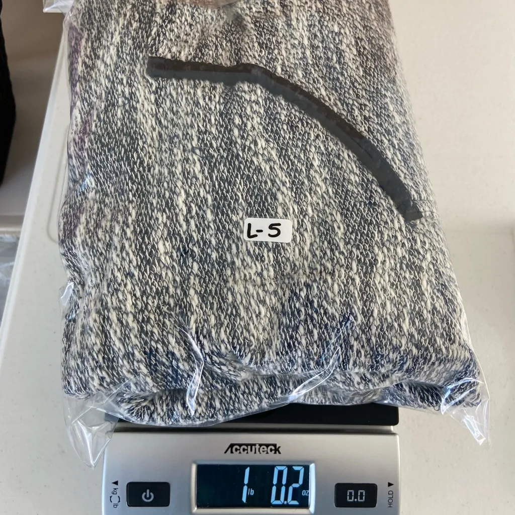 EUC Ruby Rd women’s blue white soft knit‎ cowl poncho pocket metallic sweater M Size M - Image 7