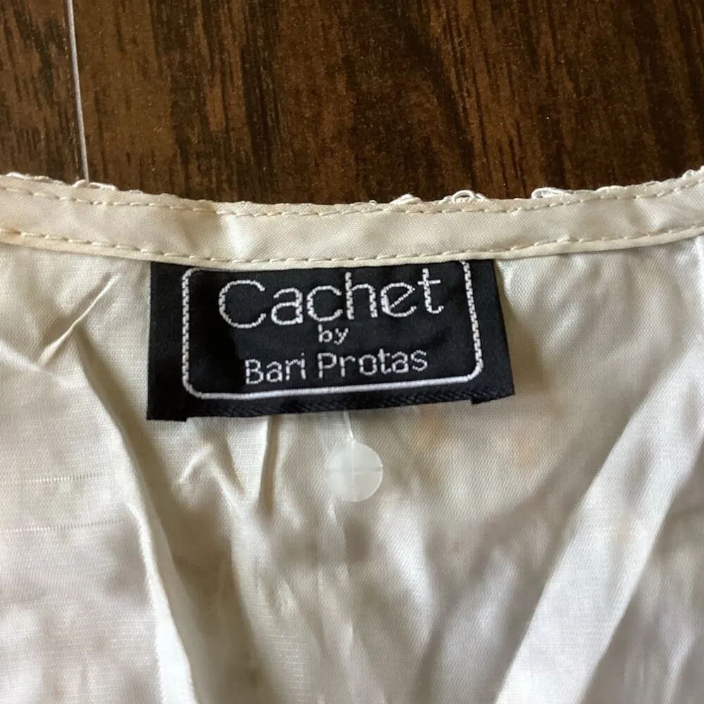 Vintage Cachet Formal Blazer Blue Size 8 - Image 5