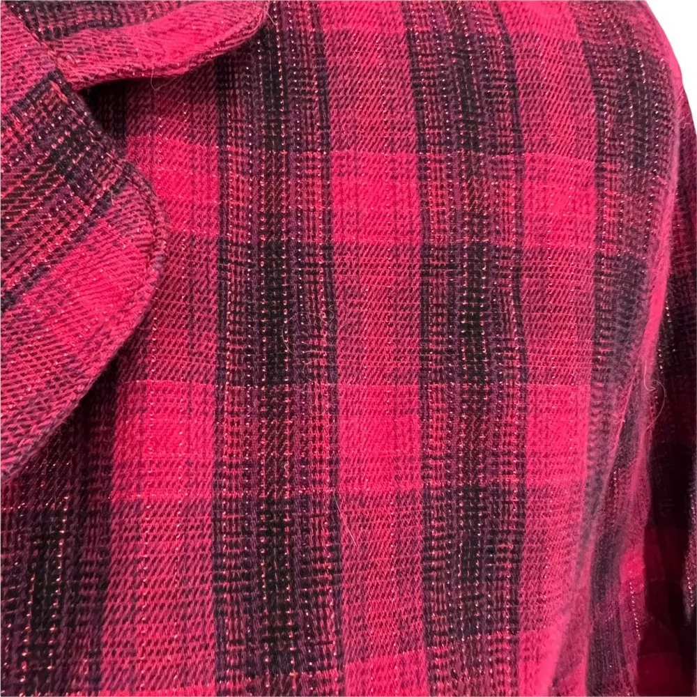 Victoria’s Secret Shimmer Flannel Long PJ Set Small - Image 4