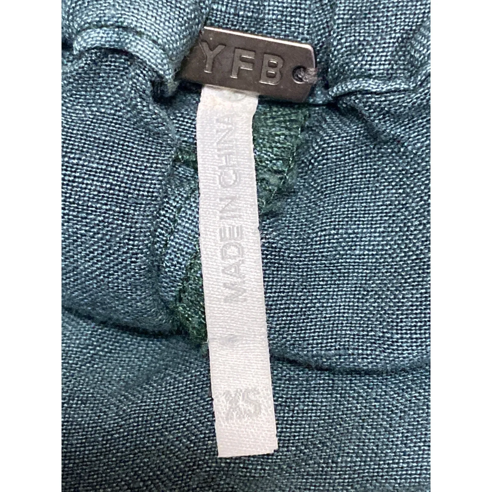 YFB Women's Green Patch Pockets High Waist Wide Leg Baggy Utility Cargo Pants XS - Image 3