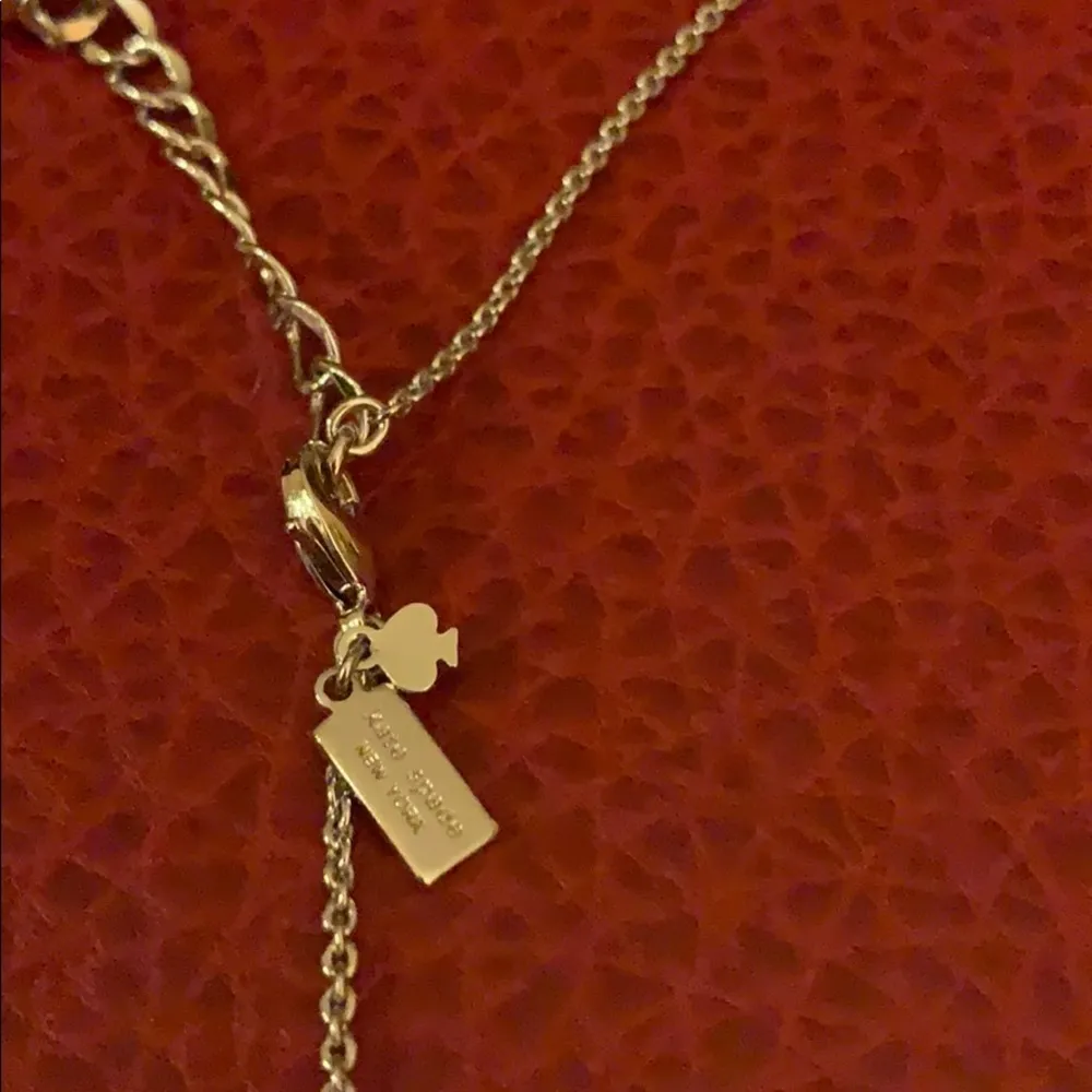 Kate Spade Silver Hole Punch Out Long Necklace - Image 5