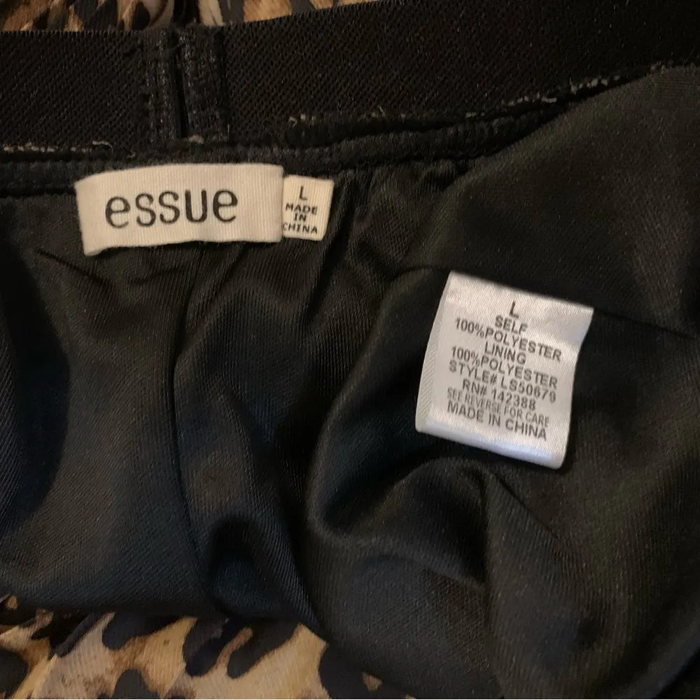 animal print elastic waist midi skirt size Large - Image 10