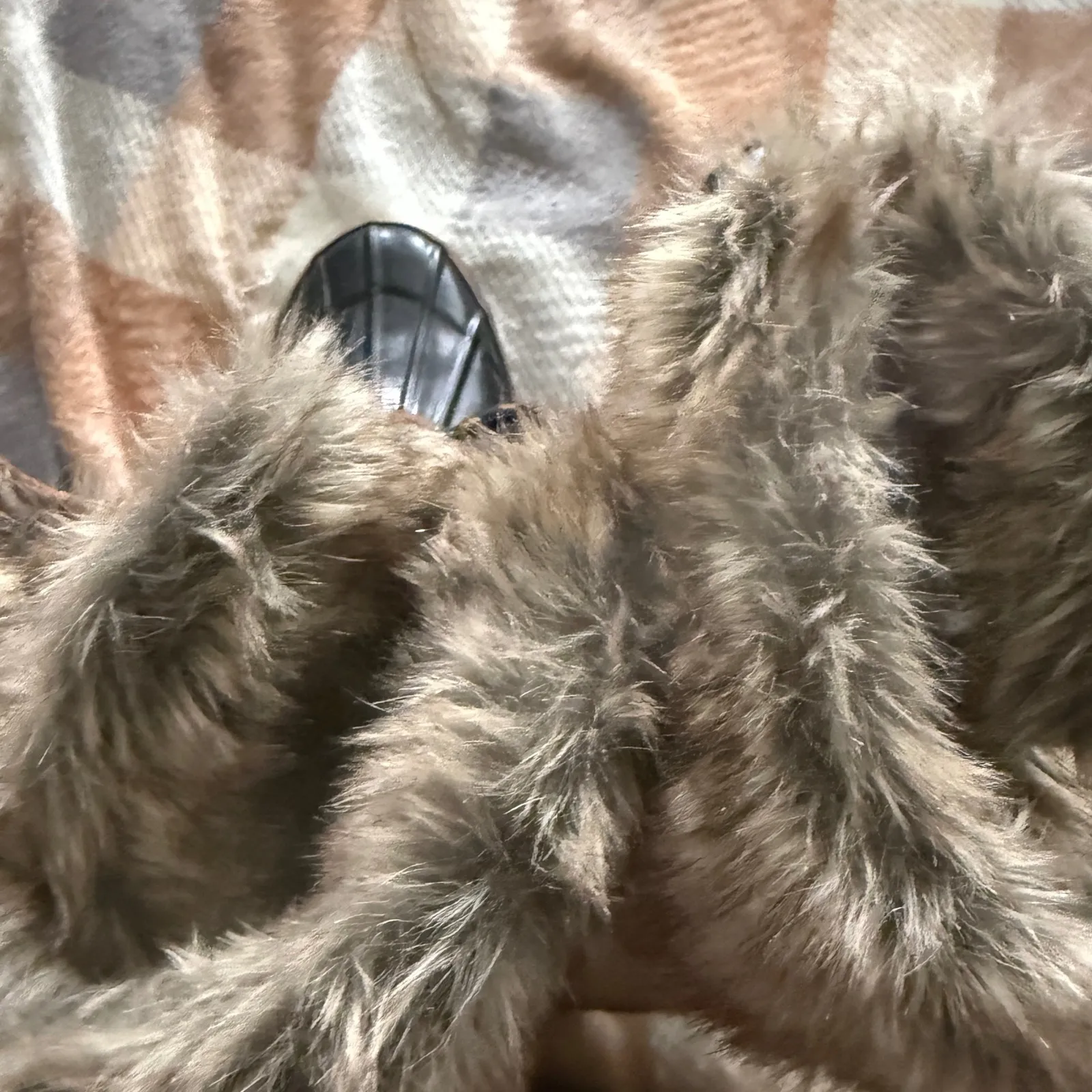 Khombu Women's Faux Fur Lined Leather Lace Up Duck Boots Tan Brown Black Size 8 - Image 4