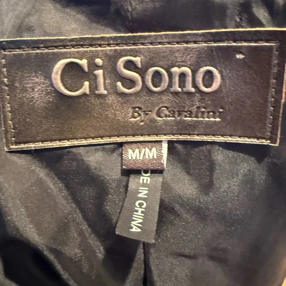 Ci Sono by Cavalini Faux Fur Mock Neck Vest Black Very Comfortable Size Medium - Image 5