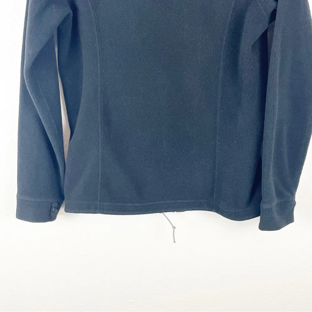 THE NORTH FACE Black Long Sleeves Front Zipper Fleece Jacket, Size Medium - Image 7