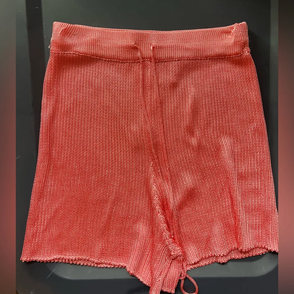 Calle Del Mar Ribbed Knit Shorts Cactus Flower Pink Size Xsmall - Image 4