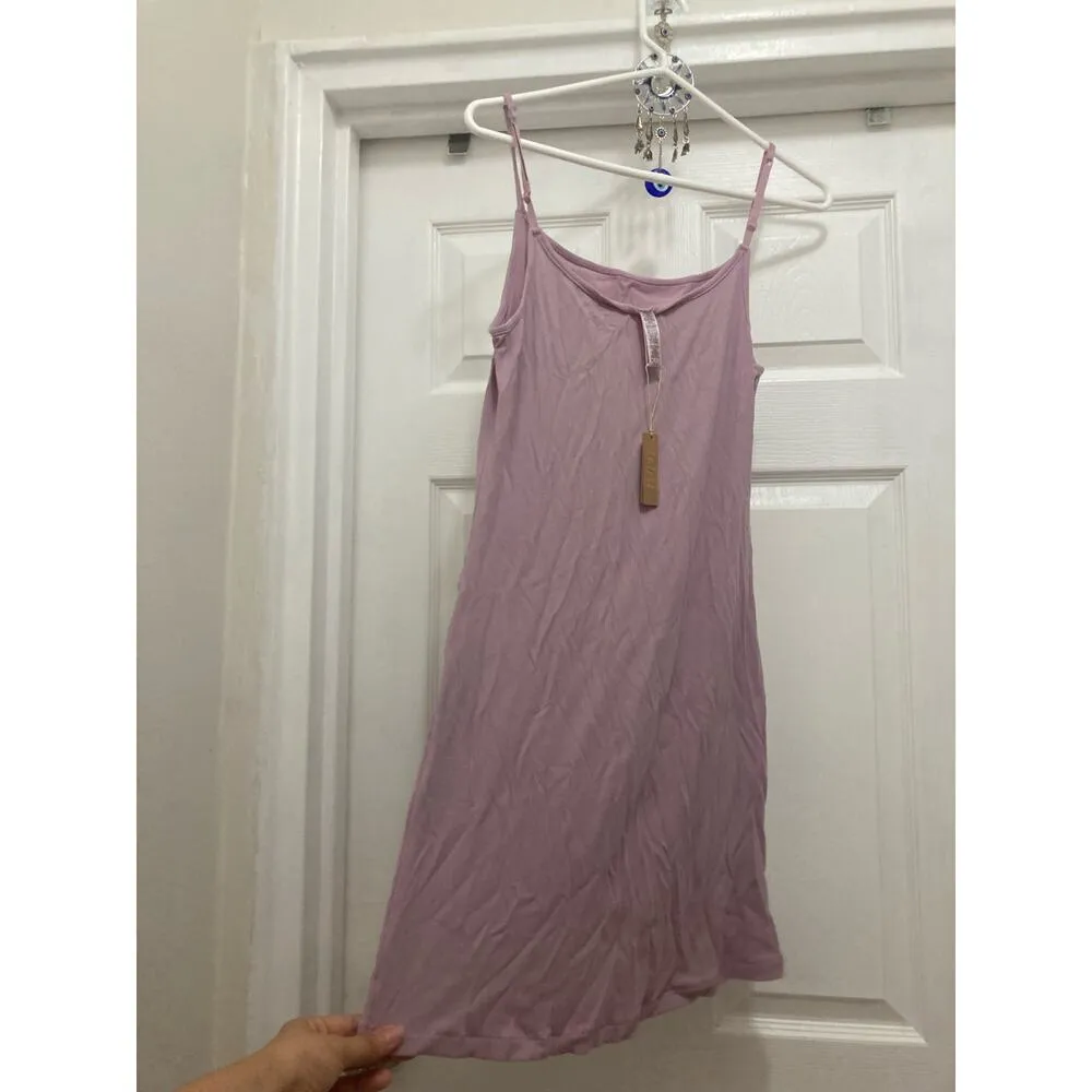 Skims Ribbed Soft Lounge Orchid Mini Dress Rib Size XL BEST FOR LARGE - Image 7