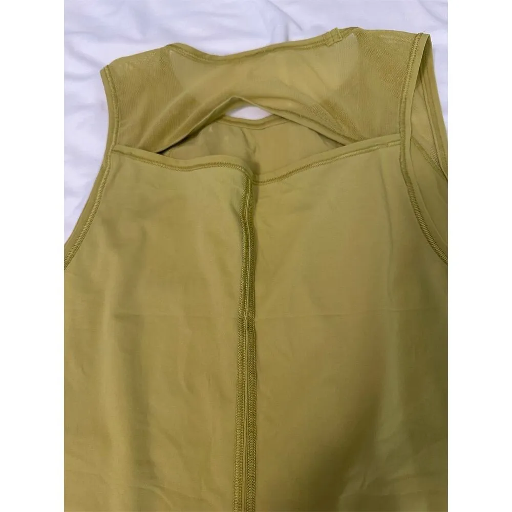 Lululemon Women's Sculpt Tank Top Yellow Size M Sleeveless Casual Size M - Image 3