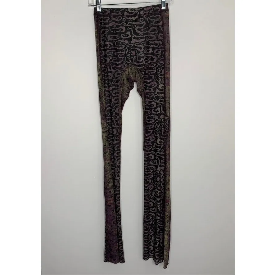 KNWLS Purple Halycon Trousers Wide Leg Pants Womens Medium - Image 4