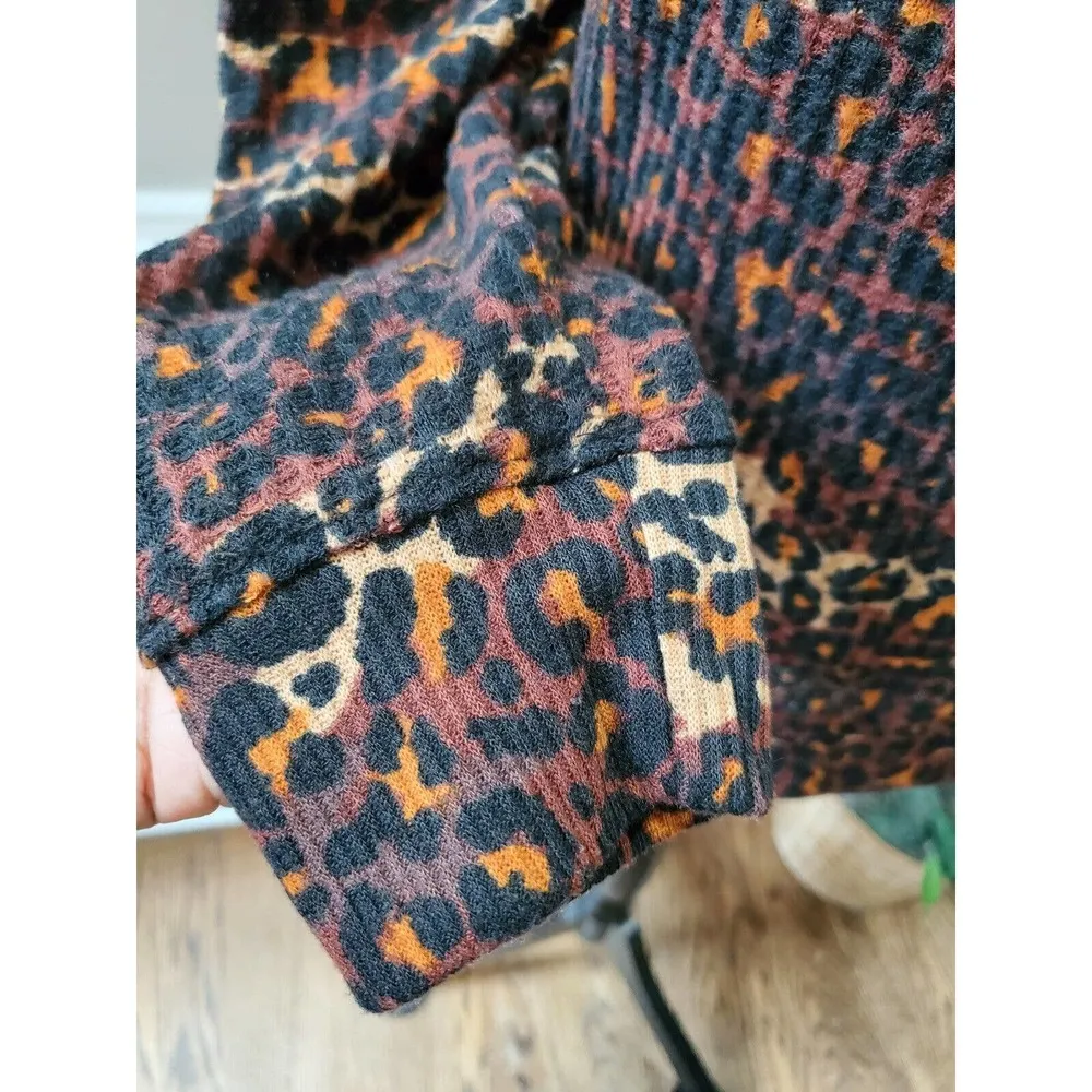 French Laundry Women's Brown Polyester Turtle Neck Long Sleeve Casual Sweater 1X - Image 4