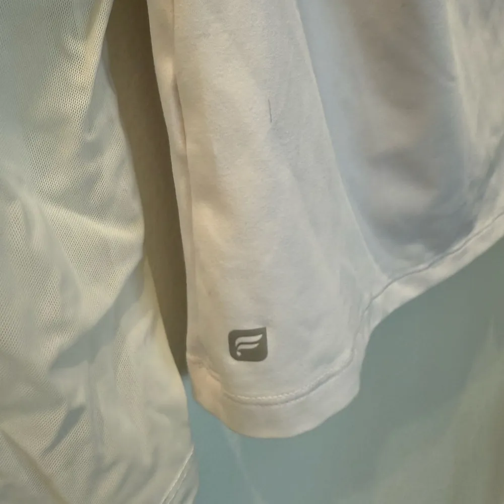 White Raglan Long Sleeve Tee Relaxed Fit - Image 4