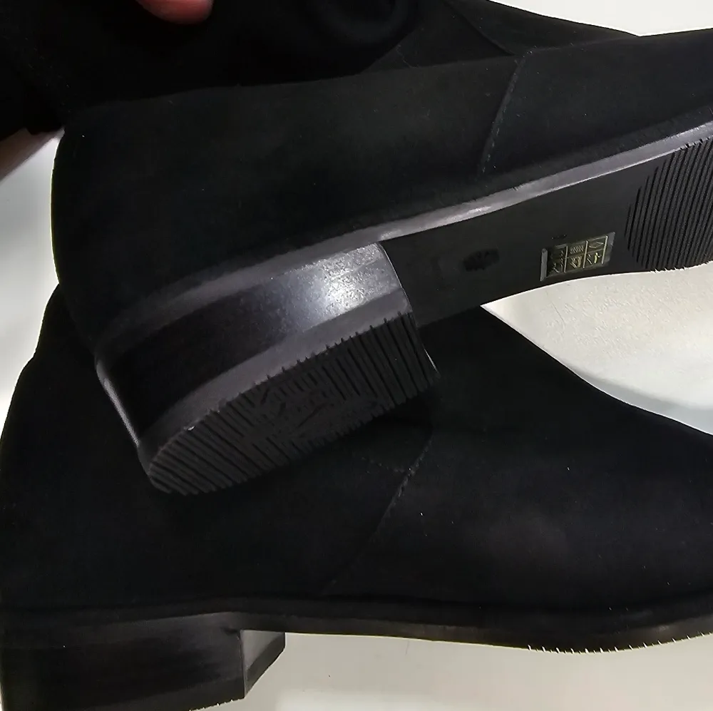 Stuart Weitzman Lowland Boot in Black Suede - Image 8