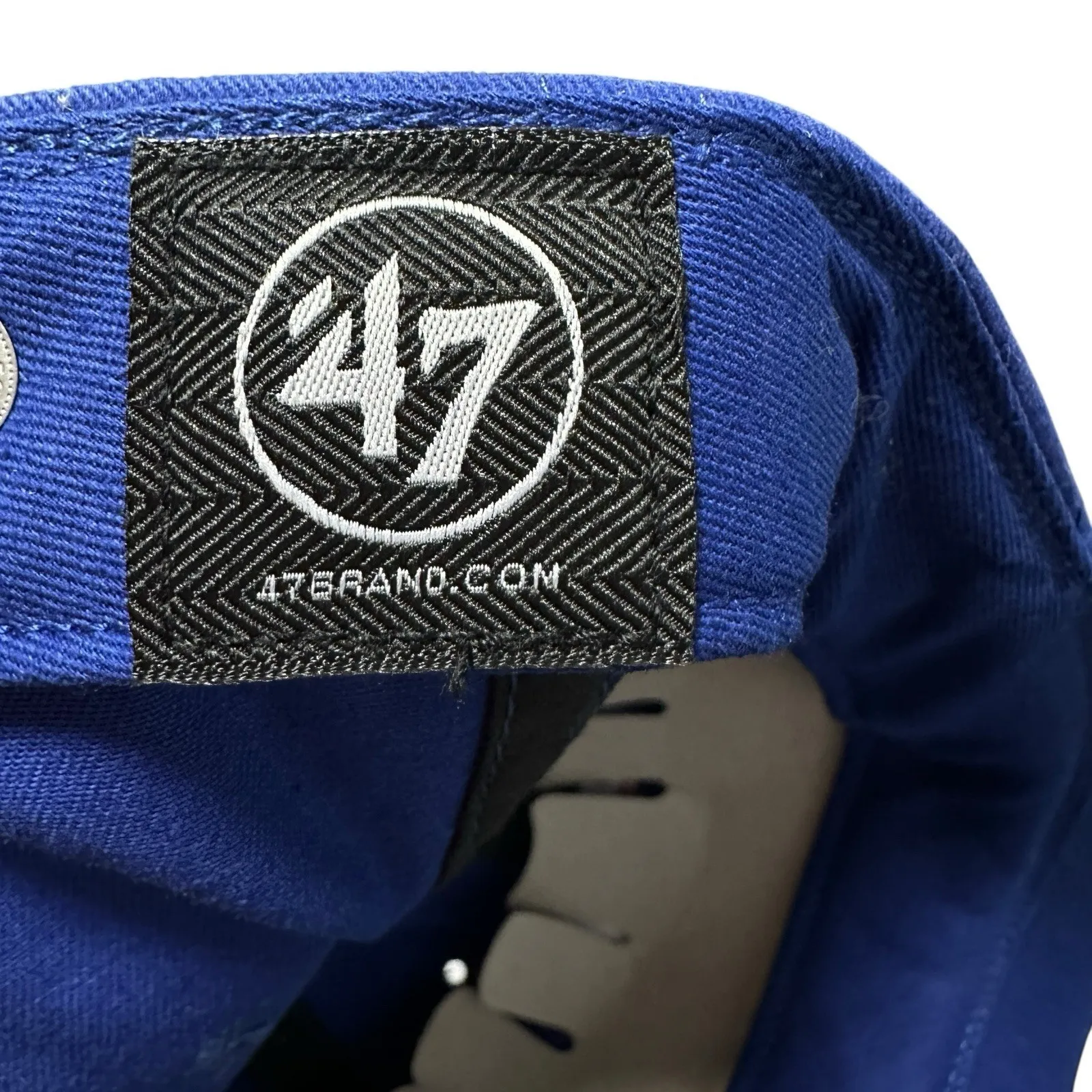 Texas Rangers Sparkle Sequin Hat Women's '47 Clean Up Cap Adjustable Blue MLB - Image 9