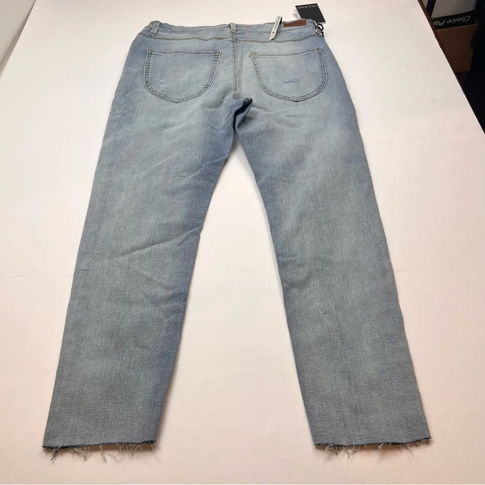 Lola Jeans Alexa SL Women Size 30 Denim Blue Jeans Skinny High Rise Fray Hem NEW - Image 11