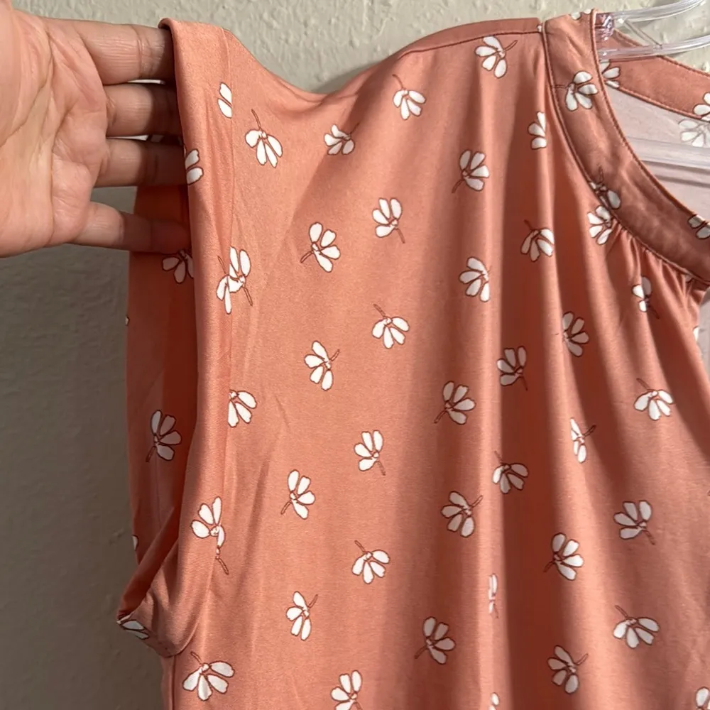 Zenobia Pink Relaxed Blouse with Flutter Sleeves - Image 4