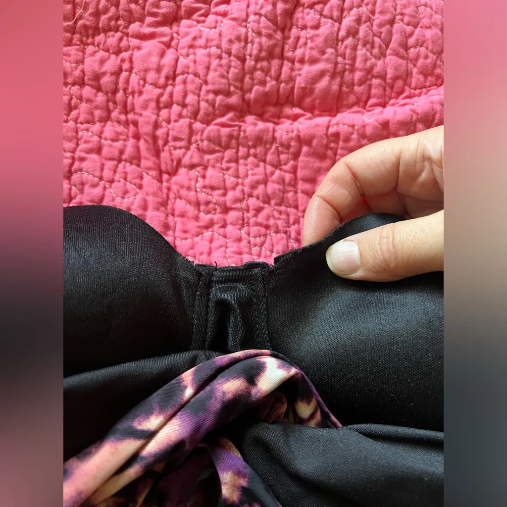 garnet hill boheme swim dress purple auburn tie-dye swimsuit with skirt 12 - Image 13