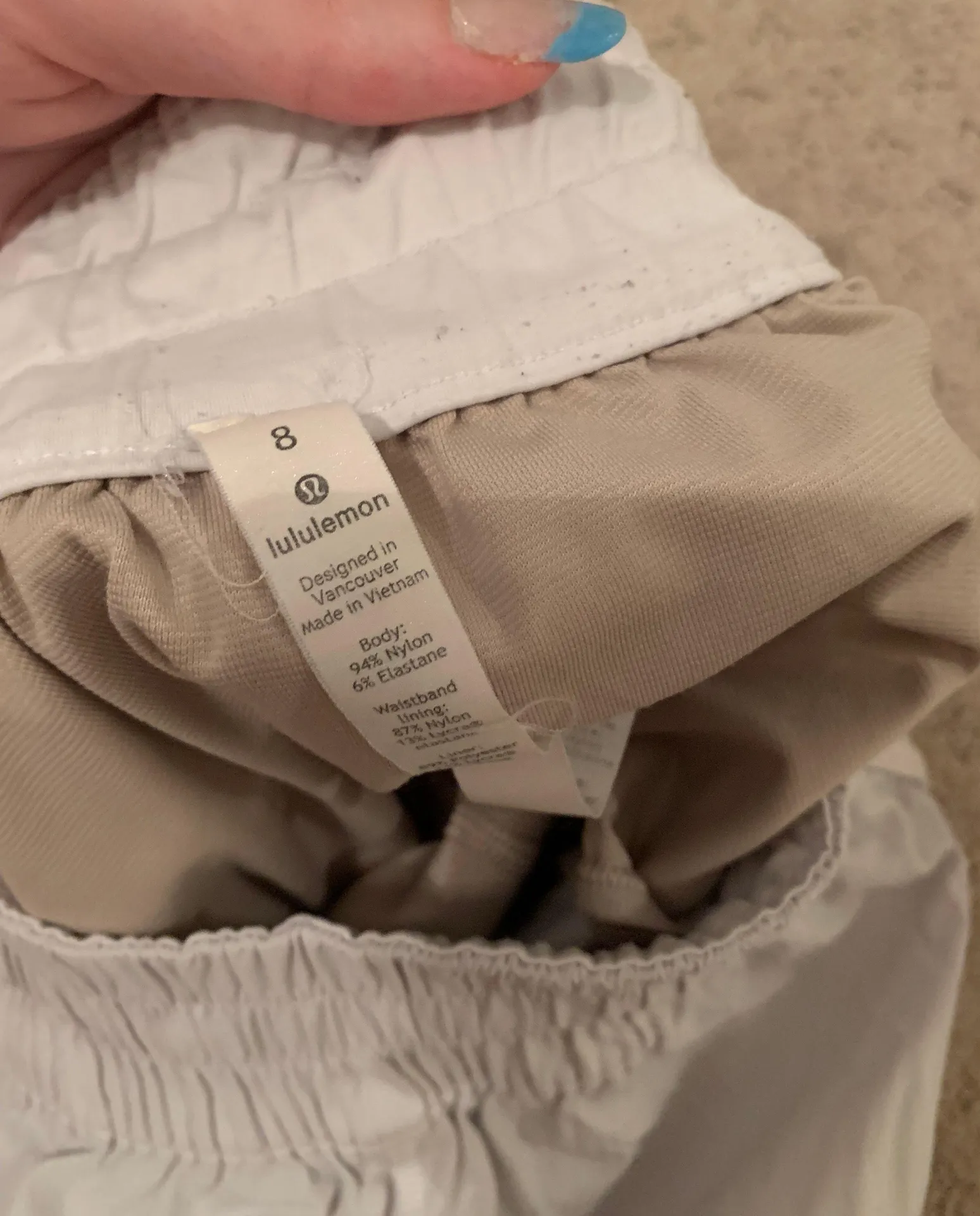 Lululemon White  Shorts - Image 7