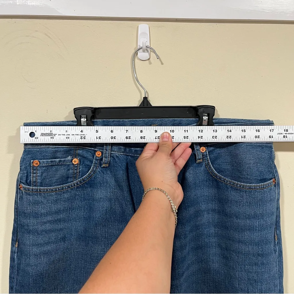 RE/DONE 70s  Wide-Leg Jeans in 60s Fade Organic Cotton Size 29 NWT Baggy - Image 2