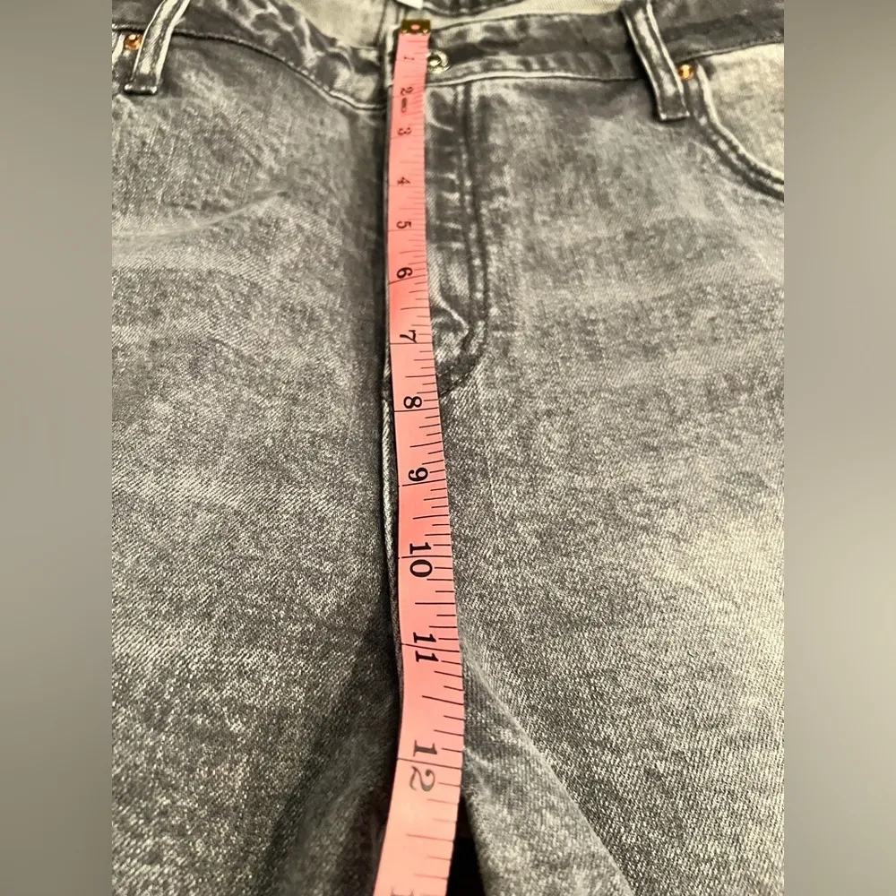 JUICY COUTURE Venice Faded Wash Whiskered Jeans, Size 16W GREY MARBLE WASH - Image 4