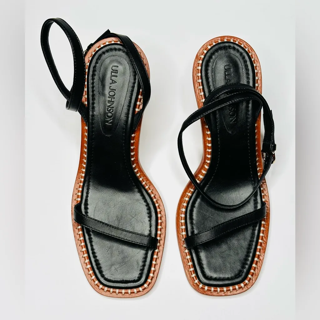 Ulla Johnson Lina Black Brown High Heel Sandal Shoes Size 41 NWOB - Image 13