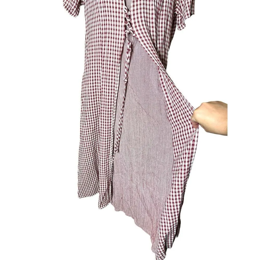 Vintage Betsy’s Things‎ 90s Red Gingham Maxi Dress Size undefined - Image 5