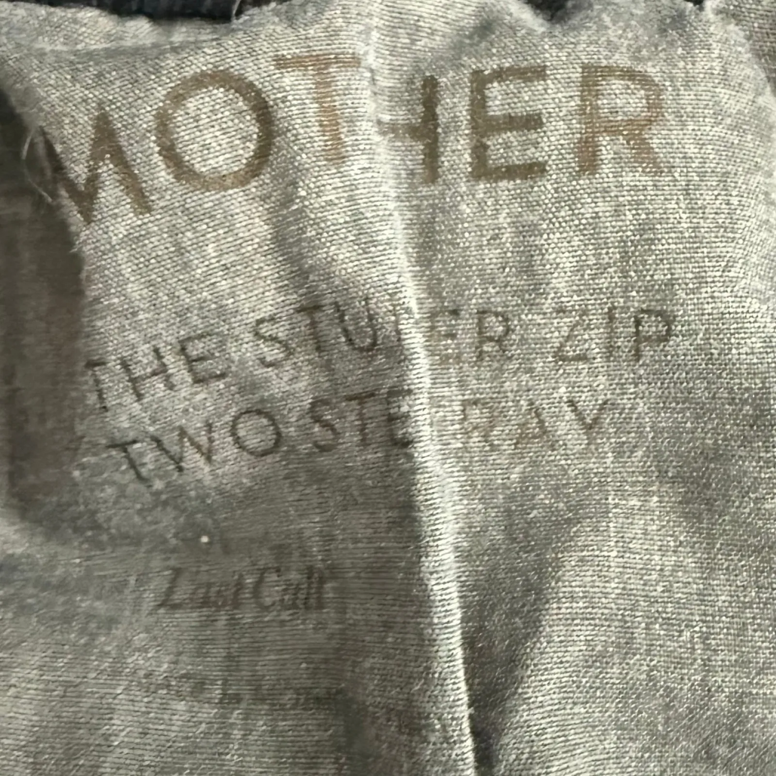 Mother The Stunner Zip Two Step Fray Last Call Dark Wash Skinny Jeans size 25 Blue - Image 9