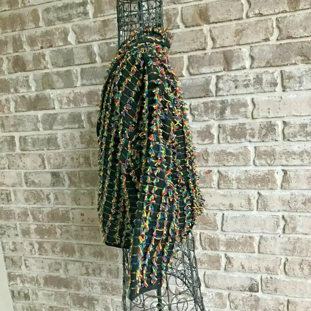 Don't Mess with Texas Jacket Blazer Large Multi Color Concho Buttons Vin… Black - Image 7