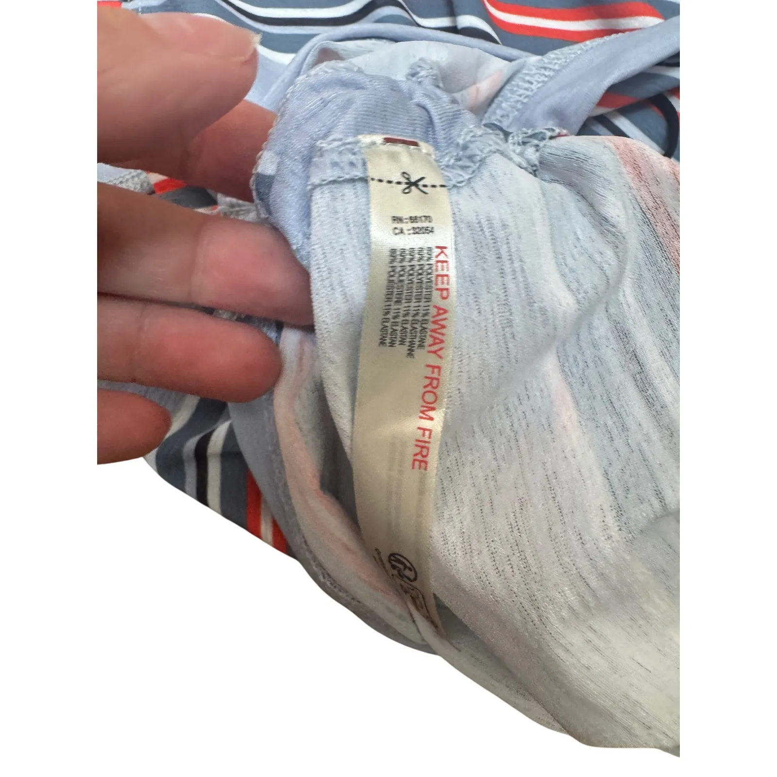 Free People Movement Tank Top XS Striped Athletic Ruched Drawstring NWT - Image 6