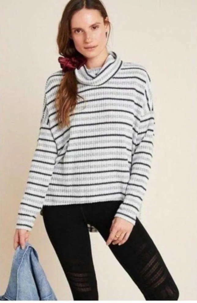 Anthropologie Saturday Sunday Pippa Hacci Oversized Turtleneck Sweater Large - Image 10