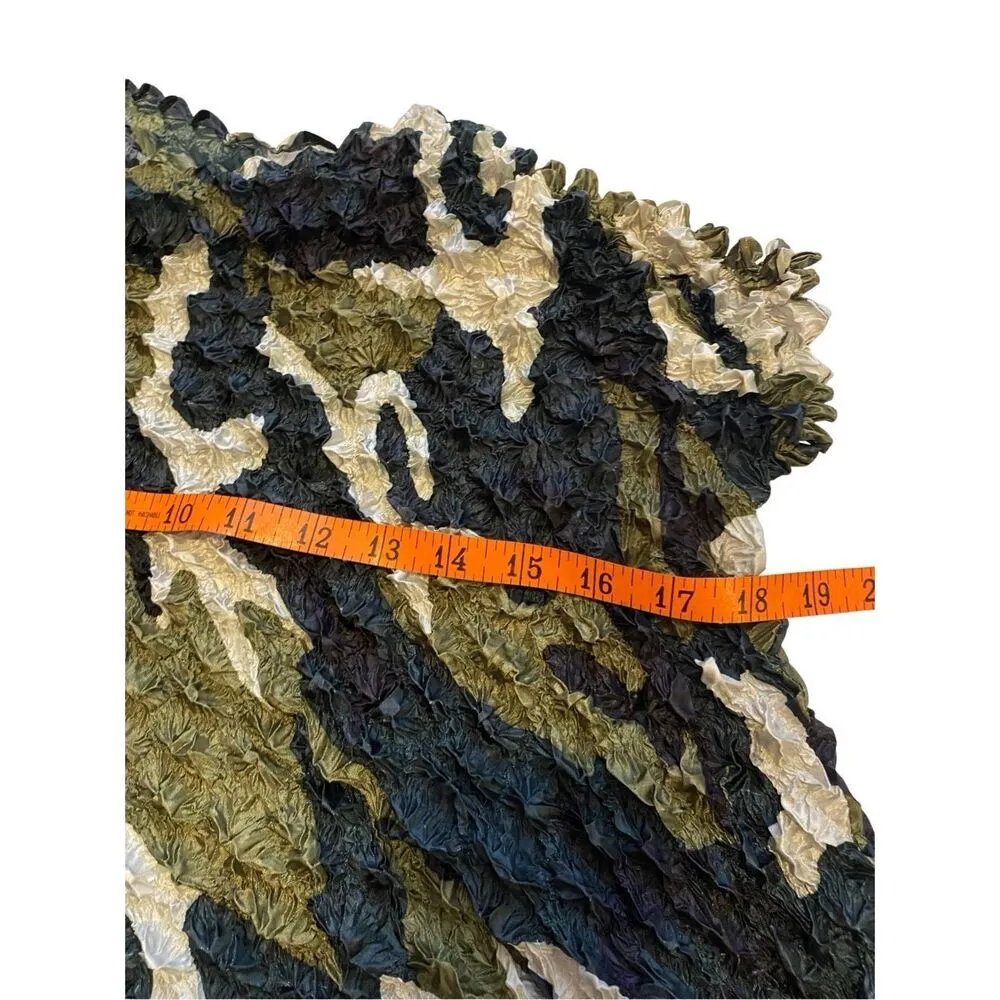 Vintage 90s Popcorn Top T Shirt Blouse Coquette Cottage Fairy Hippie Nostalgia Green - Image 9