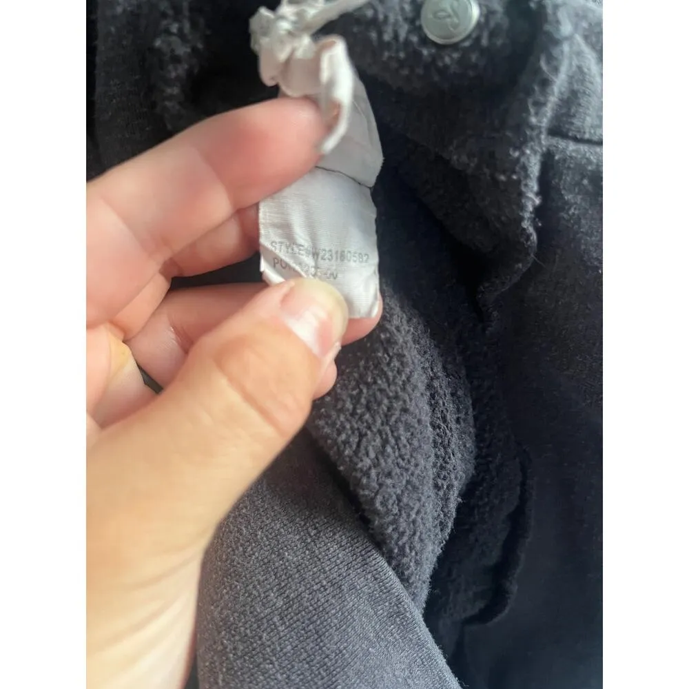 Prana dark grey pullover cozy up crew size extra small - Image 6