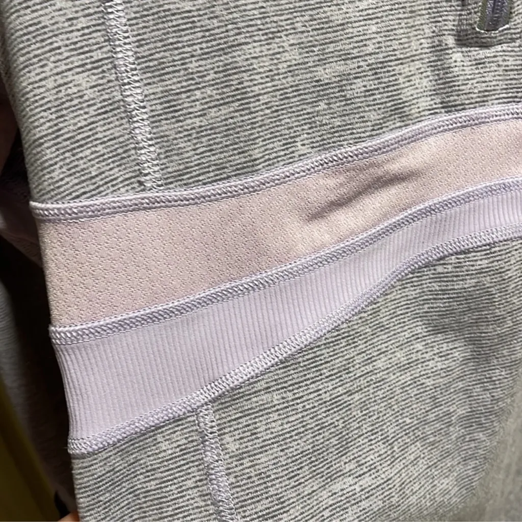 Rare Lululemon Run Full Tilt half zip in heathered plum long sleeve athletic top - Image 7