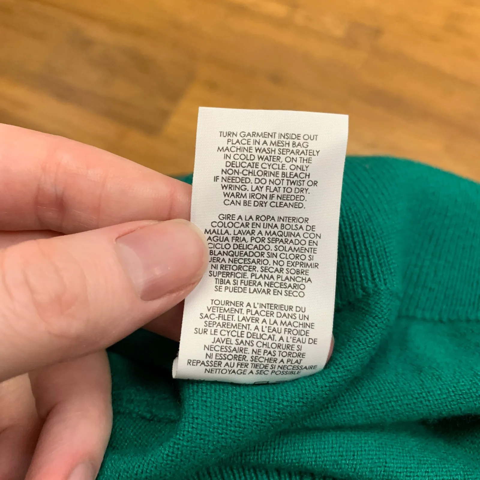 Cabi Cardigan Sweater Womens Size Small Zip Up 3/4 Sleeve Knit Green Lightweight - Image 6