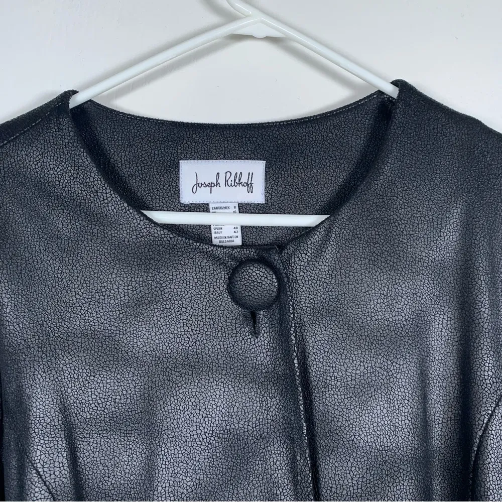 Joseph Ribkoff Black Jacket Cape Size 8 EUC #3529 - Image 5