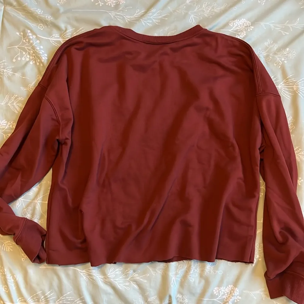 HELLO WEEKEND Cropped Sweatshirt Red Size L - Image 5