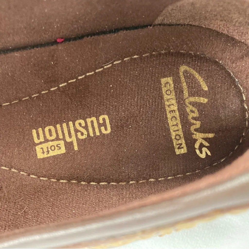 Clarks Collection Women's Hayden Maize Mary Jane Brown Leather Flats Sz 8.5 EUC - Image 8