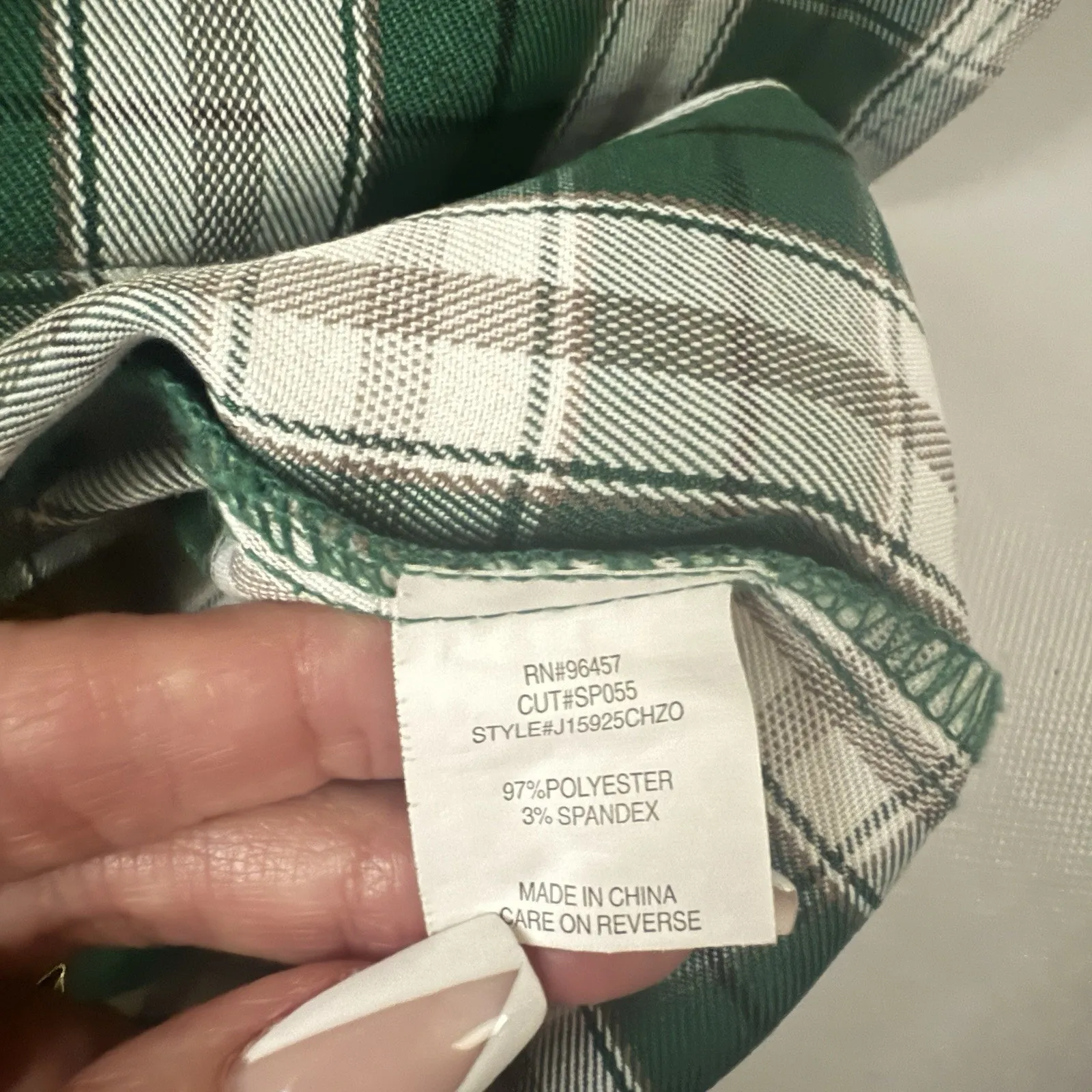 Y2K Green Plaid Side Lace up Slit School Girl Sexy Mini Clueless Goth Dress M Size M - Image 4