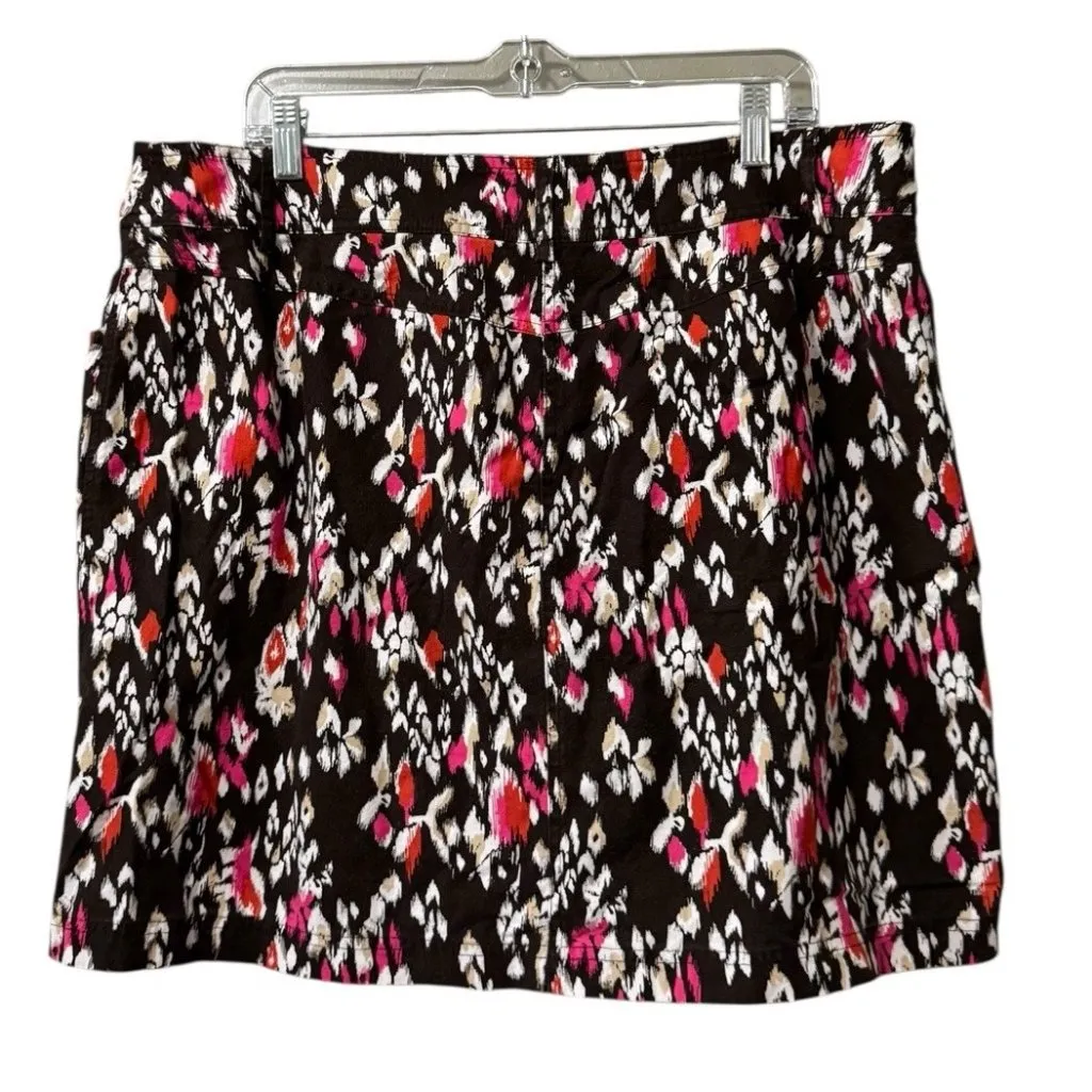 Christopher & Banks Skort Skirt Women Size 16 Floral Golf Athletic Preppy Modern - Image 2