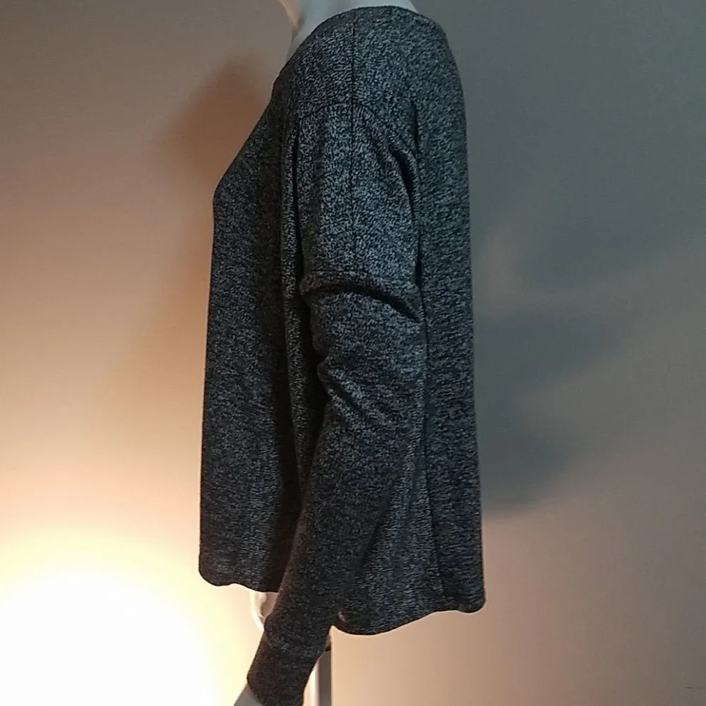 Athleta Gray Heathered Long Sleeve Top (XXS) - Image 3
