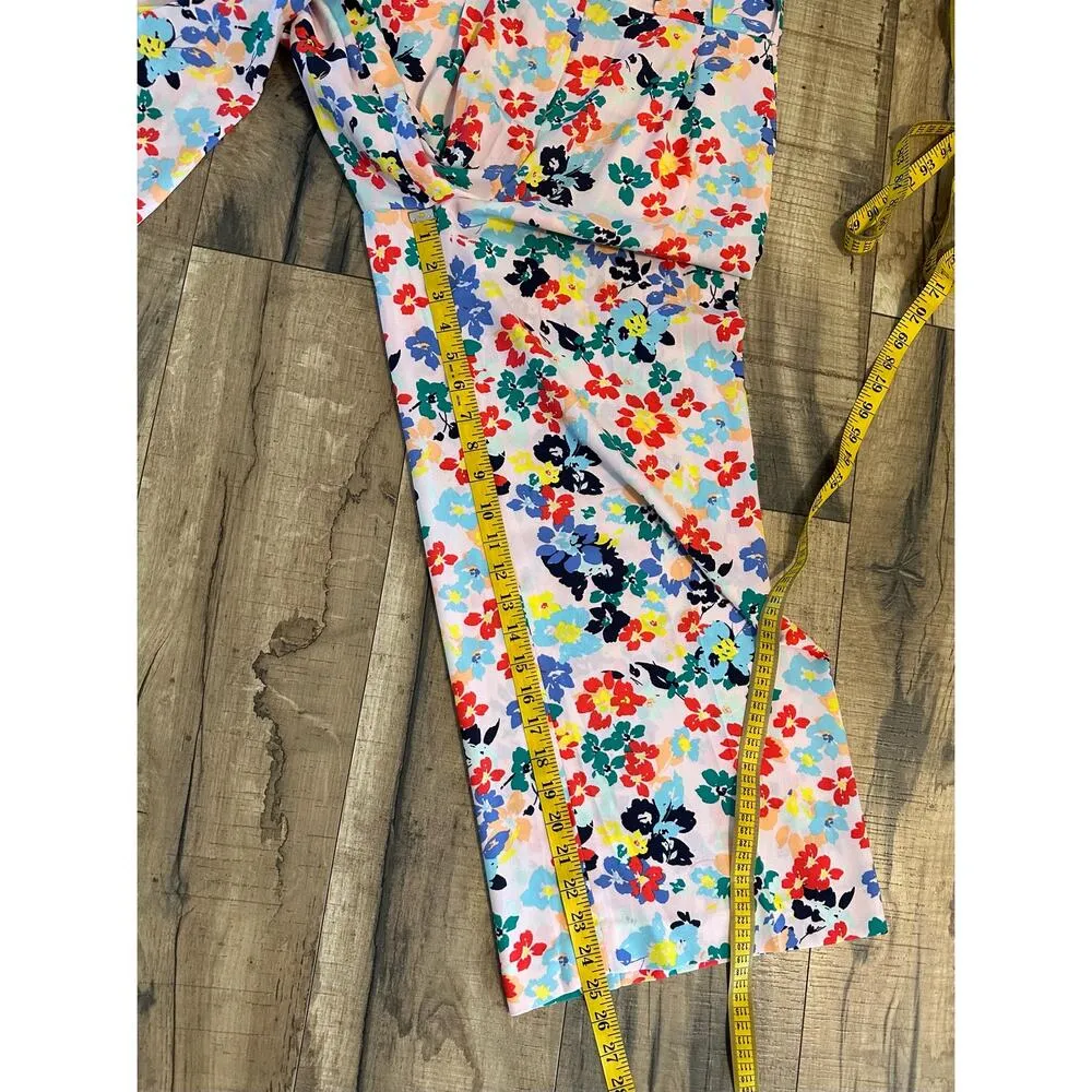 Halogen Atlantic Pacific Pink High Waist Wide Leg Trouser Pants Womens 6 Spring - Image 4