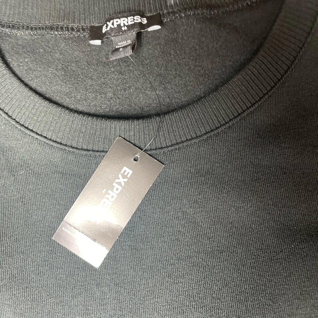 EXPRESS  Elegant Black Long Sleeve Dress - Image 5