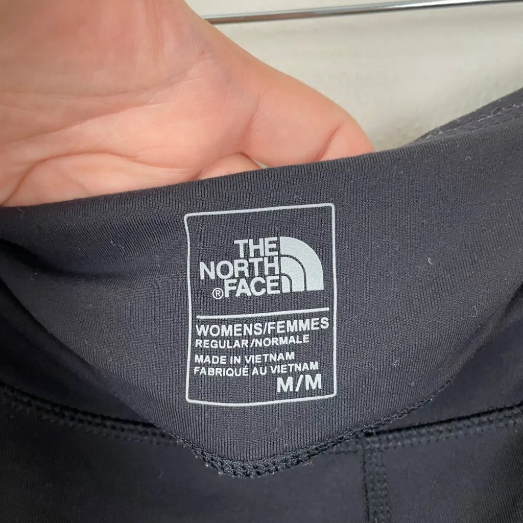 The North Face Woman's Sz M Black Mid Rise Cropped Athletic Leggings‎ Hiking - Image 3