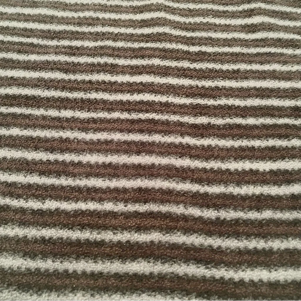 Columbia Womens Size Large Grey Gray Stripe‎ Fleece 1/4 Zip Pullover Long Sleeve - Image 8