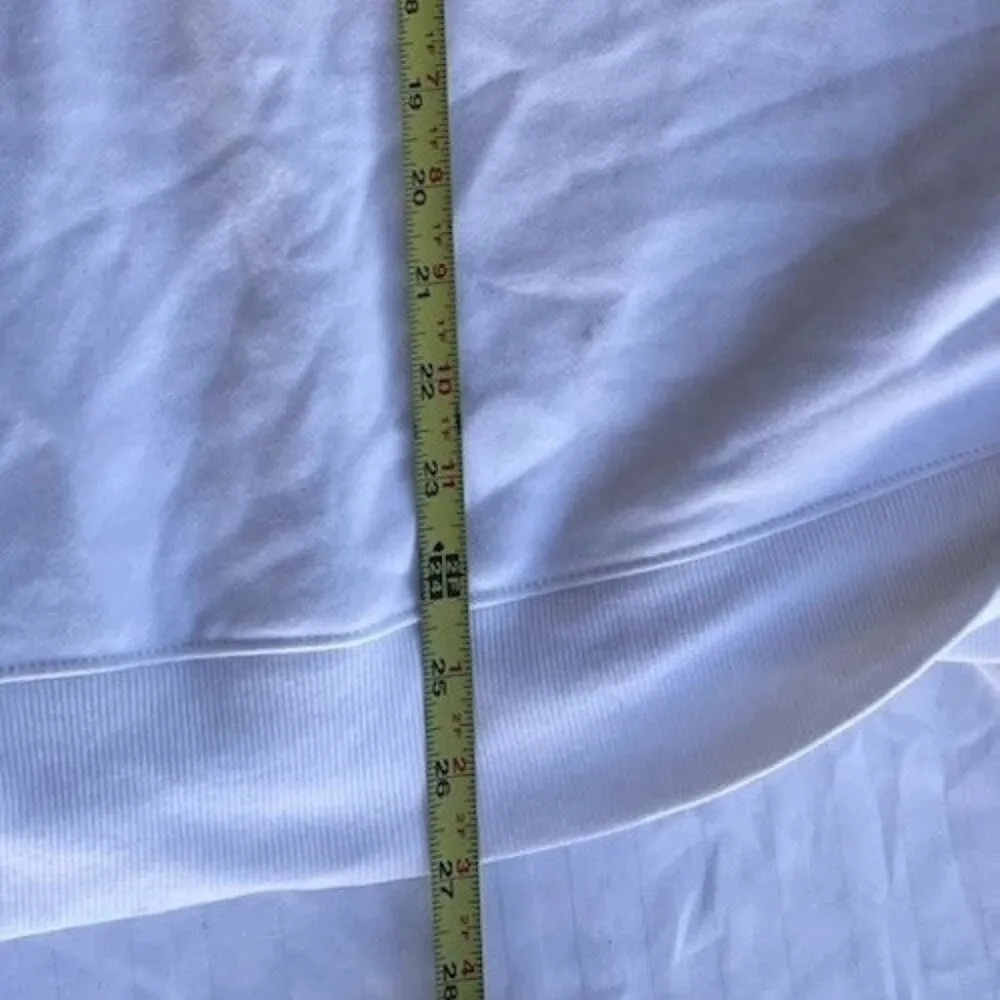 Vintage Athletic Works Sweatshirt Women’s White Designer Stones Vogue Sz 2XL - Image 4