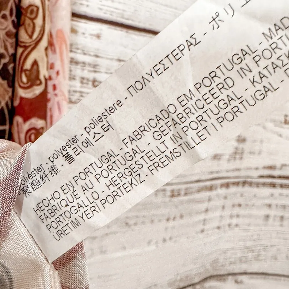 NEW Zara Patchwork Silky Soft Floral Peasant Peplum Tie Neck Blouse, Medium - Image 12