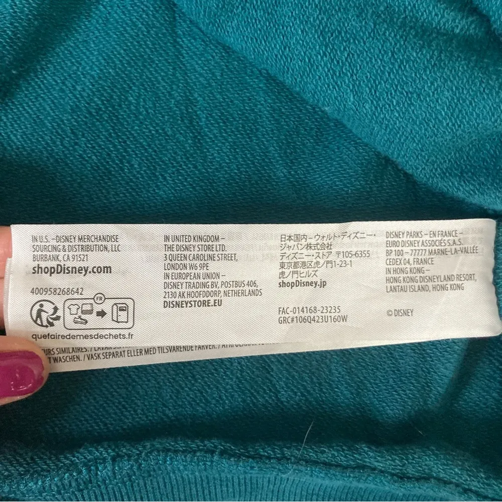 Walt Disney Parks Castle Theme Park Crewneck Sweatshirt Size XXL Blue - Image 7