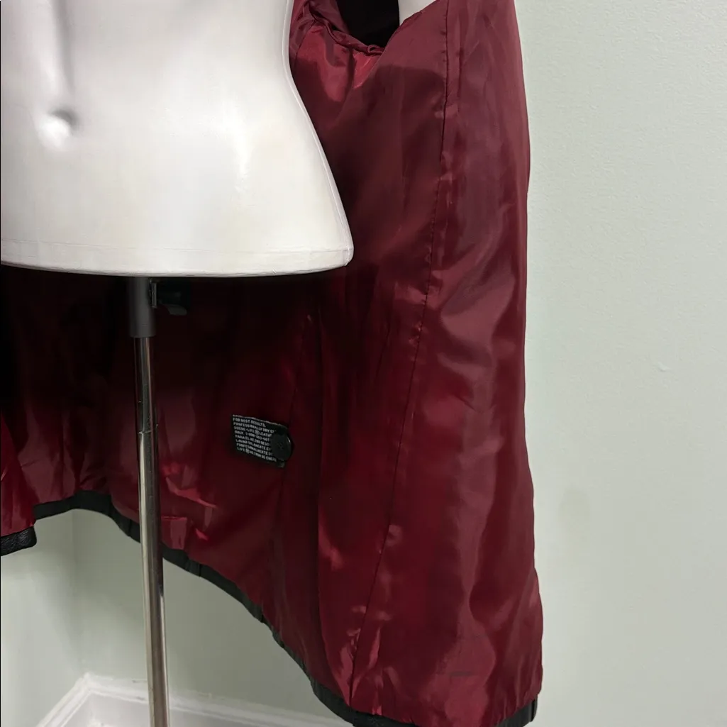 Worthington black leather button down blazer/jacket XL - Image 5