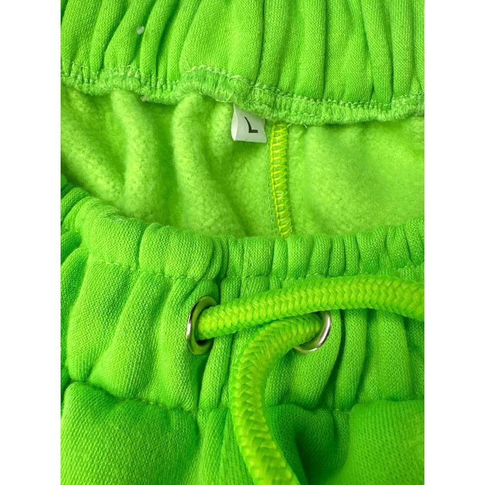 Everlast x Overthrow - PUNK! Hoodie and Bones Sweatpants in Neon Green - Image 3